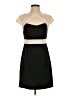 C. Luce Color Block Black Cocktail Dress Size S - photo 1