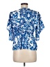 Shein Blue Short Sleeve Blouse Size 6 - photo 2