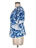 Shein Blue Short Sleeve Blouse Size 6 - photo 5