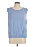 Max Studio Blue Sleeveless T-Shirt Size M - photo 1