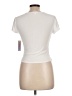 Derek Heart White Short Sleeve Top Size L - photo 2