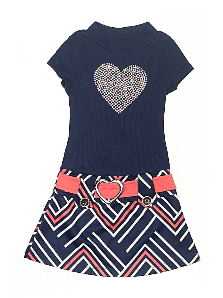 Pre-owned Lilt Kids' Dress In Blue