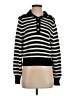J.Crew 100% Cotton Stripes Black Pullover Sweater Size XS - photo 1