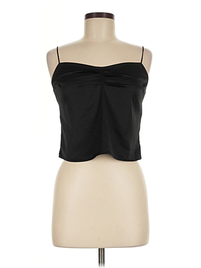Abercrombie & Fitch Sleeveless Blouse In Black