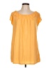 One World Yellow Short Sleeve Top Size L - photo 1