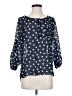 Sami & JO 100% Polyester Polka Dots Blue 3/4 Sleeve Blouse Size S - photo 1