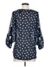 Sami & JO 100% Polyester Polka Dots Blue 3/4 Sleeve Blouse Size S - photo 2