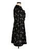 Ann Taylor 100% Polyester Black Casual Dress Size 8 Petite - photo 4