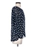 Sami & JO 100% Polyester Polka Dots Blue 3/4 Sleeve Blouse Size S - photo 4