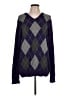 Old Navy 100% Cotton Argyle Purple Pullover Sweater Size L - photo 1