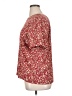 Notations 100% Polyester Paisley Burgundy Short Sleeve T-Shirt Size XL - photo 5