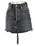 AGOLDE 100% Cotton Gray Denim Skirt Size 24 waist - photo 1