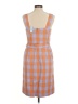 Ann Taylor Checkered-gingham Orange Casual Dress Size 8 (petite) - photo 2