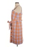 Ann Taylor Checkered-gingham Orange Casual Dress Size 8 (petite) - photo 5