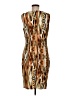 Catherine Malandrino Animal Print Brown Cocktail Dress Size M - photo 2