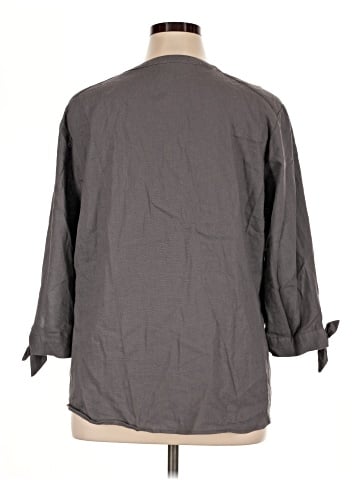 Anne Klein 3/4 Sleeve Button-Down Shirt (view 2)