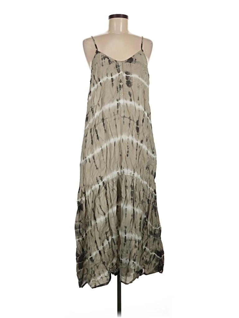 Pre-owned Yfb Casual Dress In Gray