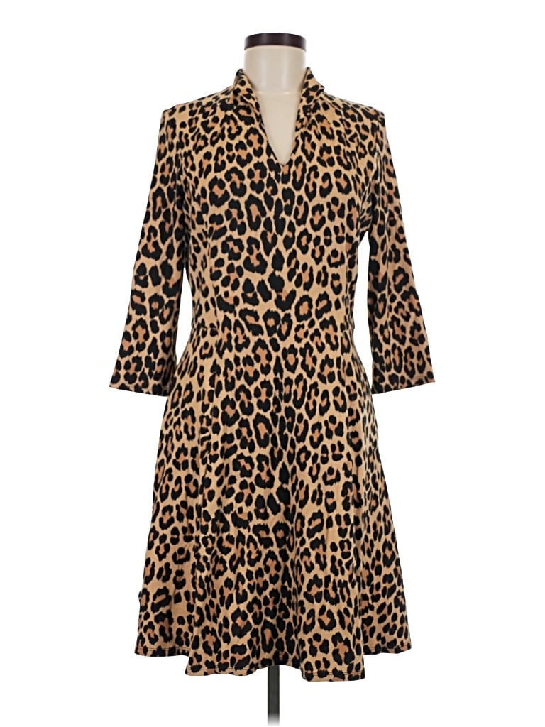 Pre-owned Jude Connally Casual Dress In Brown