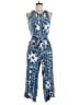 Ann Taylor LOFT 100% Viscose Paisley Blue Jumpsuit Size XS - photo 1