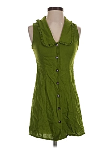 Monteau Sleeveless Button-Down Shirt (view 1)
