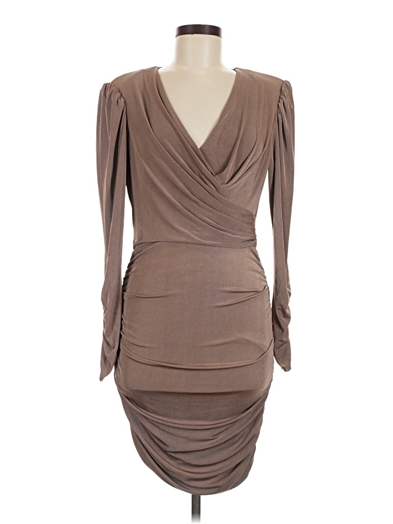 Pre-owned Astr Cocktail Dress In Brown