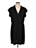 Halogen 100% Polyester Solid Black Casual Dress Size L - photo 1