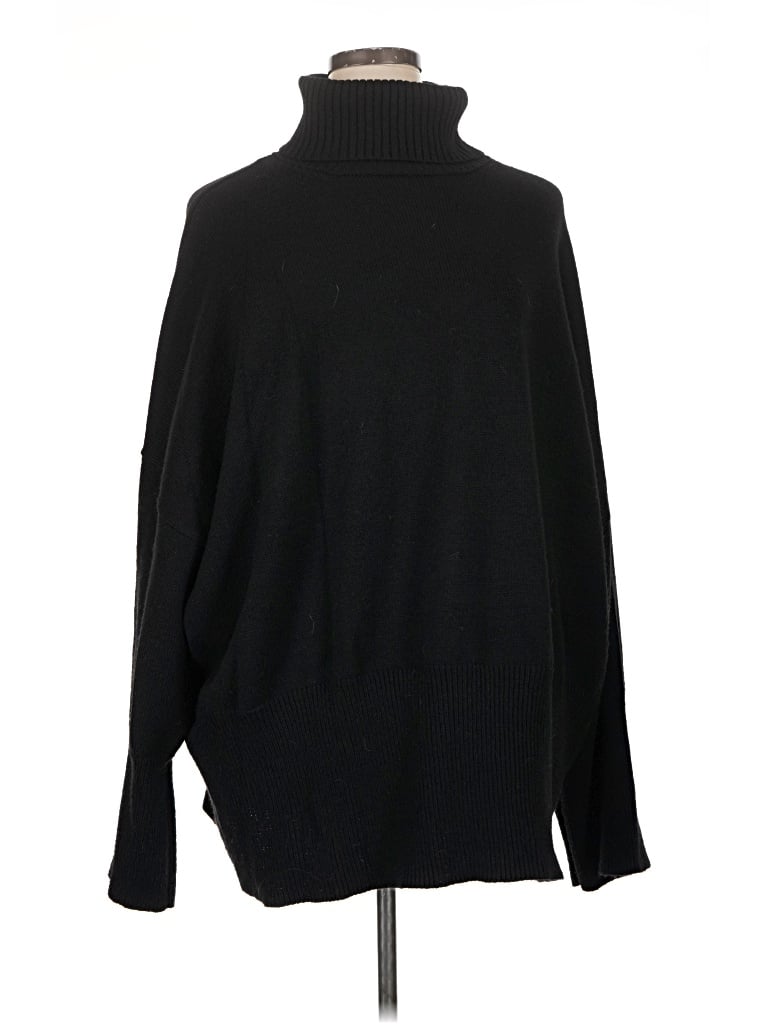 Pre-owned Topshop Turtleneck Sweater In Black