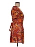 L Space 100% Viscose Orange Kimono Size M - photo 4