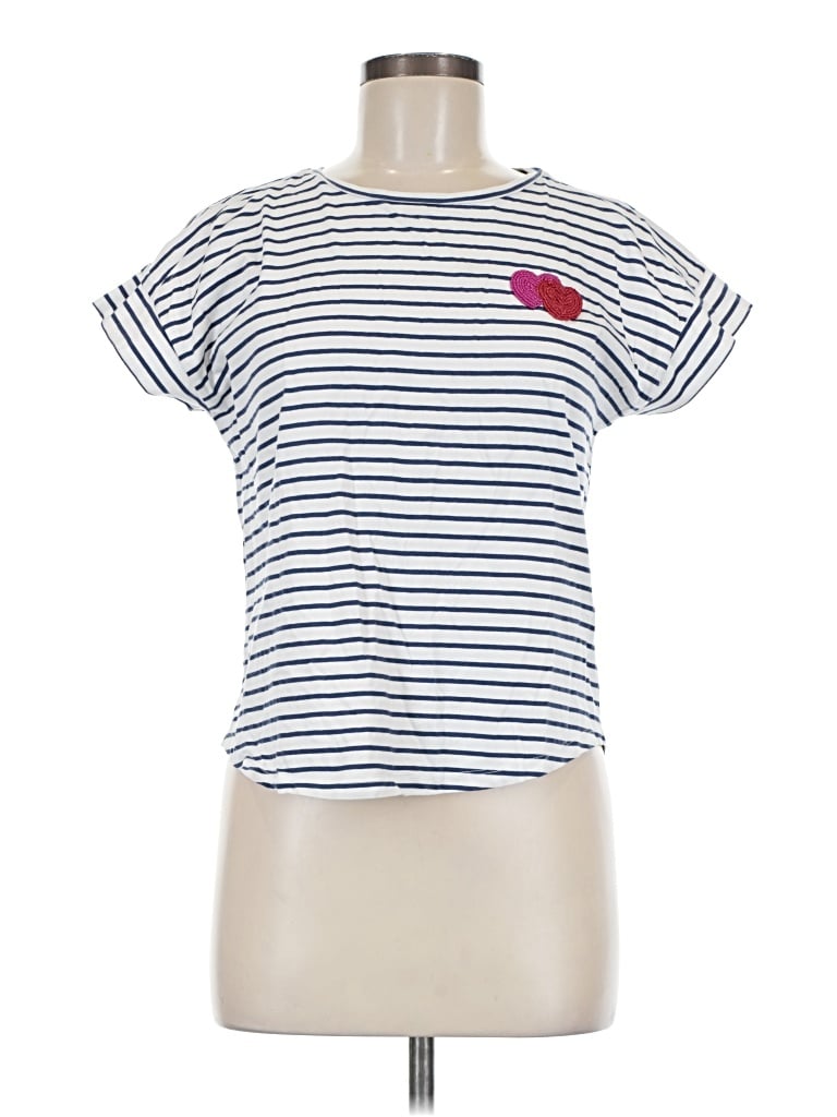 Pre-owned Cynthia Rowley Short Sleeve T-shirt In White