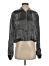Zara 100% Polyester Metallic Gray Silver Jacket Size S - photo 1