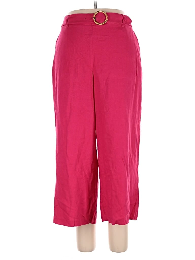 Pre-owned Maison D' Amelie Linen Pants In Pink