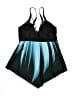 Unbranded Graphic Teal Swimsuit Top Size S - photo 2