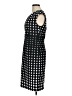 Connected Apparel Polka Dots Black Casual Dress Size 8 - photo 5