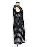 Connected Apparel Polka Dots Black Casual Dress Size 8 - photo 4