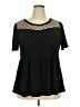 Emma & Olivia Black Short Sleeve Top Size 2X - photo 1