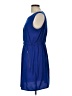 Speed Control 100% Polyester Solid Blue Casual Dress Size L - photo 5