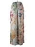 LyreBird 100% Viscose Floral Silver Casual Pants Size S - photo 2