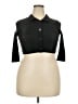 Devon Windsor Black 3/4 Sleeve Button-Down Shirt Size XXL - photo 1