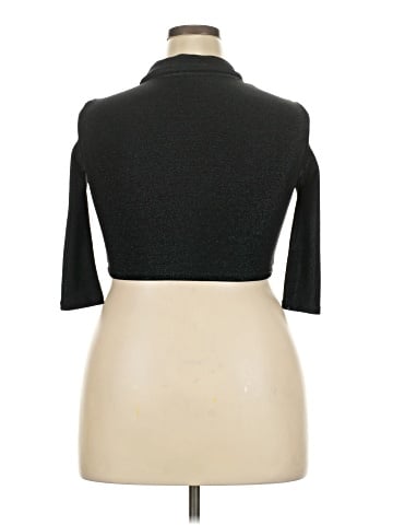 Devon Windsor 3/4 Sleeve Button-Down Shirt (view 2)