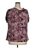 Dana Buchman Paisley Red Short Sleeve Blouse Size 1X - photo 1