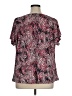 Dana Buchman Paisley Red Short Sleeve Blouse Size 1X - photo 2