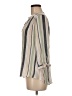 Assorted Brands Stripes Tan 3/4 Sleeve Blouse Size M (petite) - photo 5