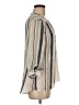 Assorted Brands Stripes Tan 3/4 Sleeve Blouse Size M (petite) - photo 4
