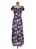Mi ami 100% Polyester Paisley Purple Casual Dress Size M - photo 1