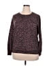 Loveappella Animal Print Brown Pullover Sweater Size 2X - photo 1