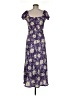 Mi ami 100% Polyester Paisley Purple Casual Dress Size M - photo 2
