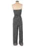 Simplee 100% Polyester Chevron-herringbone Gray Jumpsuit Size L - photo 2
