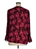 Roz & Ali 100% Polyester Red 3/4 Sleeve Blouse Size 1X - photo 2