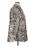 Chico's 100% Cotton Animal Print Brown Long Sleeve Blouse Size XL (3) - photo 4