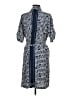 Nic + Zoe 100% Polyester Blue Casual Dress Size M - photo 2